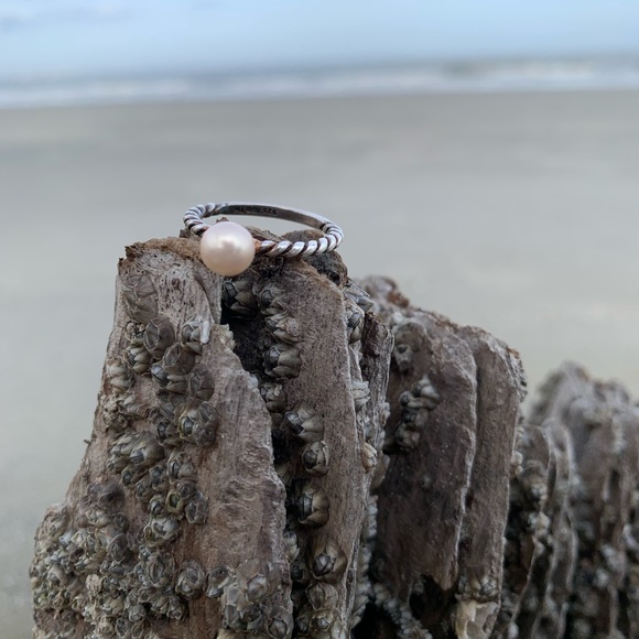 🌅Sterling Silver Hypnotic Mermaids Pearl.925 sterling Ring 🌅 - Picture 9 of 17